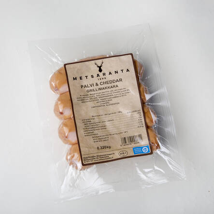 PALVI&CHEDDAR GRILLIMAKKARA 320g - Makkaratuotteet - 6405618000611 - 3