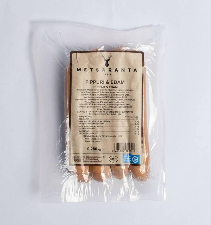 PIPPURI&EDAM GRILLIMAKKARA 280g - Makkaratuotteet - 6405618001311 - 5