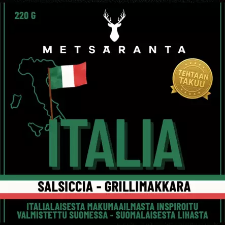 METSÄRANTA SALSICCIA-GRILLIMAKKARA 220g - Makkaratuotteet - 6405618001434 - 1