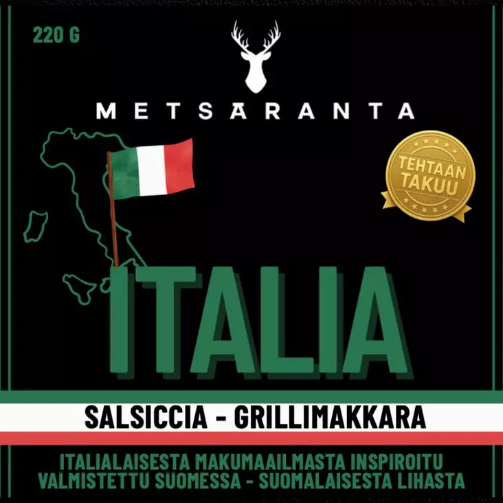 METSÄRANTA SALSICCIA-GRILLIMAKKARA 220g - Makkaratuotteet - 6405618001434 - 1