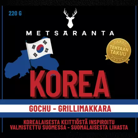 METSÄRANTA GOCHU-GRILLIMAKKARA 220g - Makkaratuotteet - 6405618001465 - 1