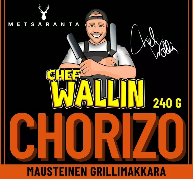 METSÄRANTA x CHEF WALLIN CHORIZO 240g - Makkaratuotteet - 6405618001335 - 2